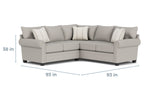 734874985:Cordoba Tux Loveseat Sectional, 