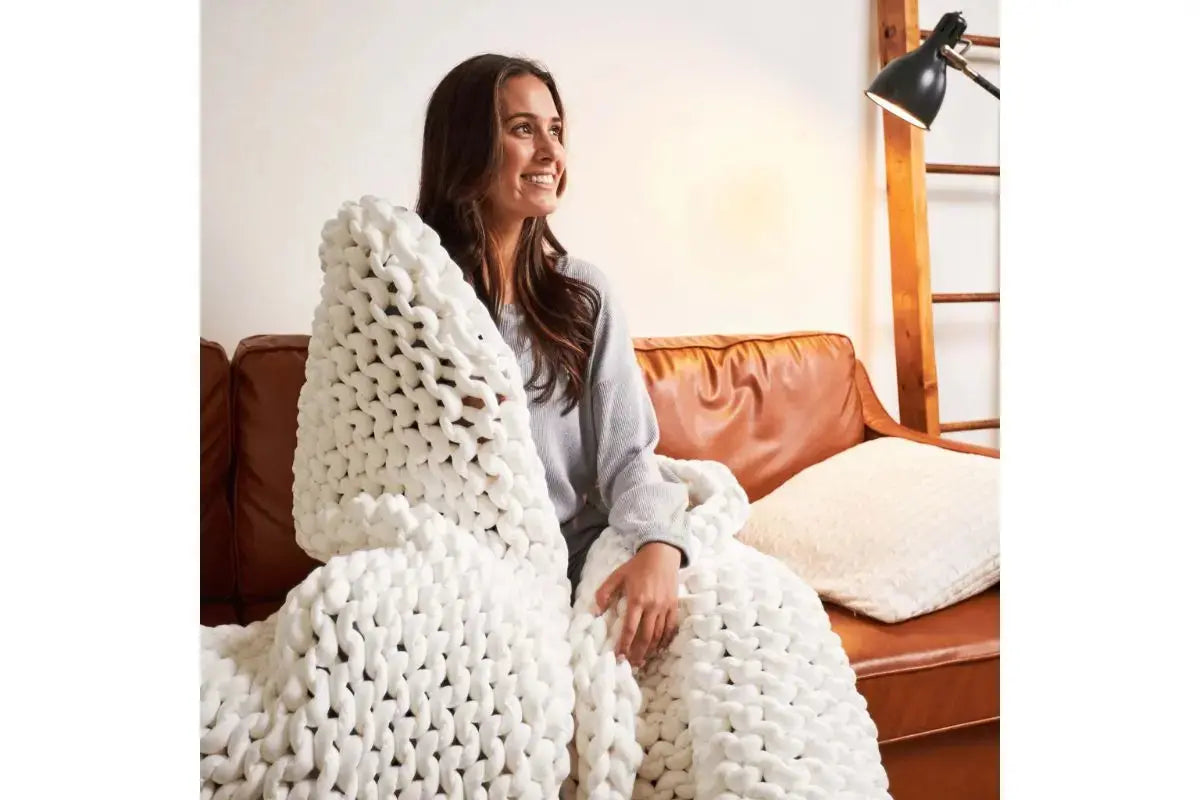 943156500:Cotton Weighted Coverlet, Styled