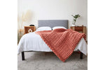 814393435:Cotton Weighted Coverlet, Styled