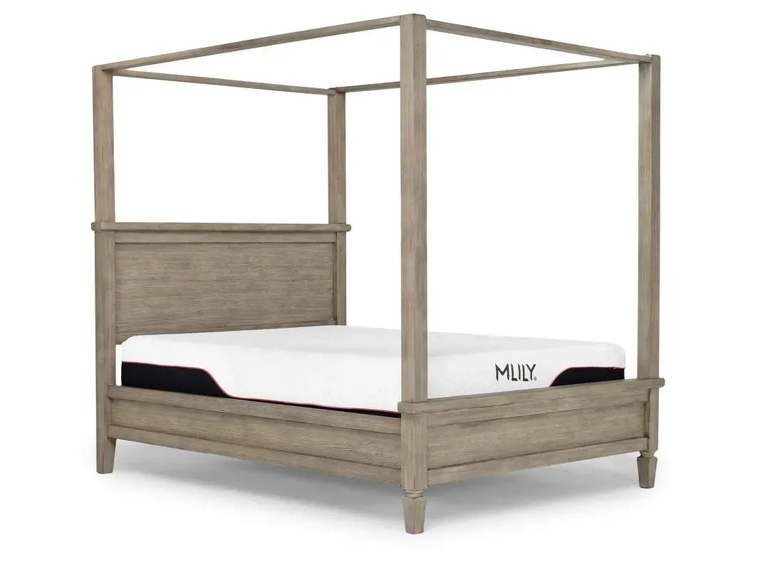 COUNTRY01:Country Side Canopy Bed & Dres, AngledSideAngle