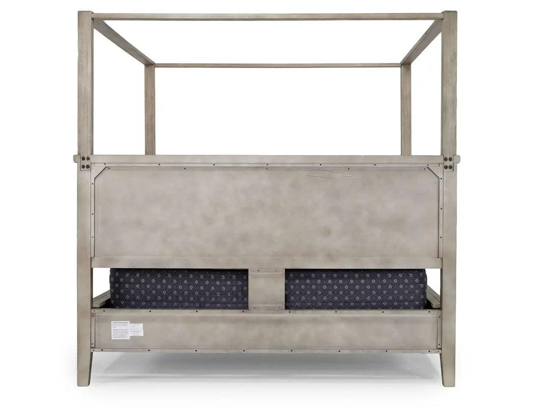 COUNTRY07:Country Side Canopy Bed & Dres, SideBack