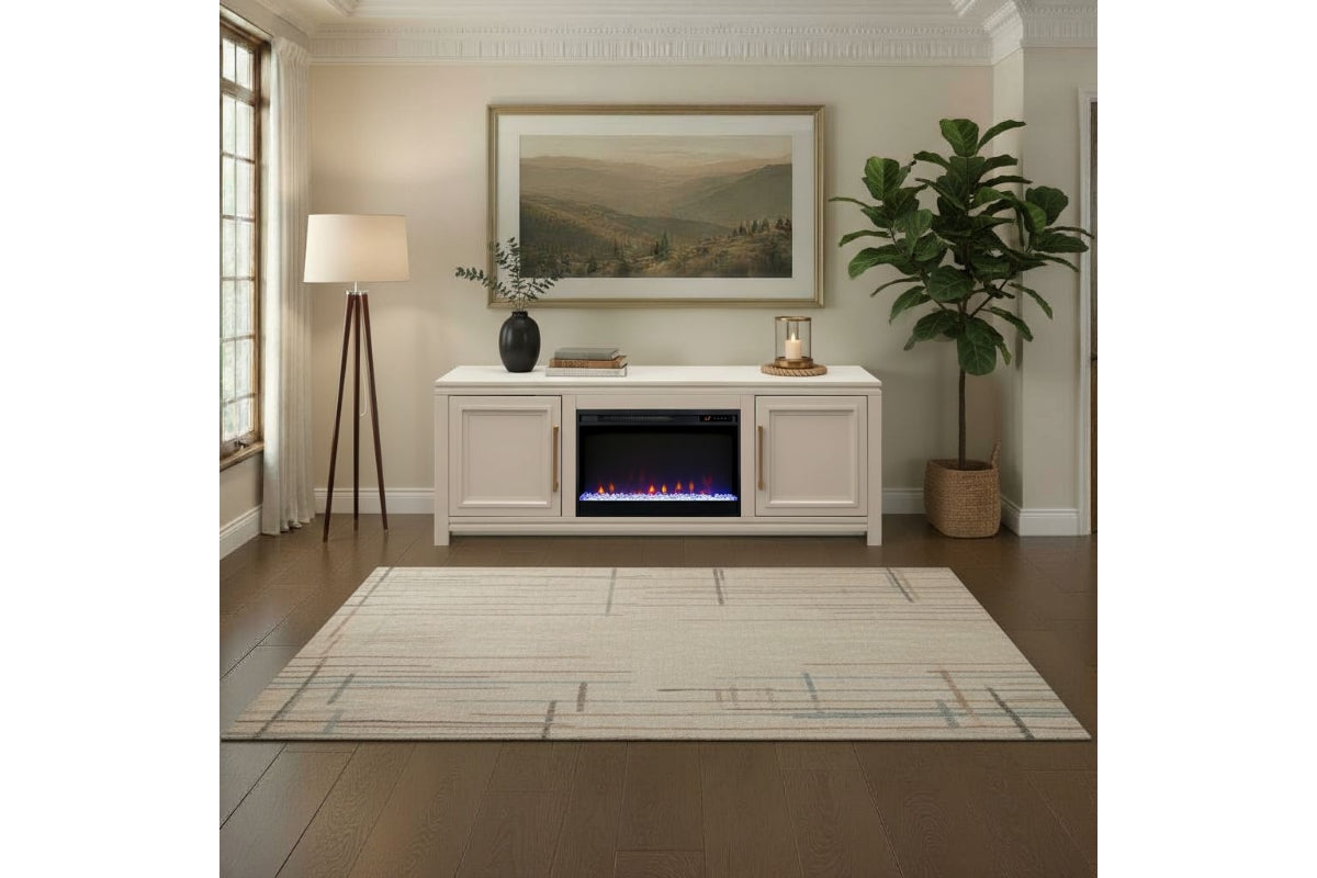 315280935:Carvel Fireplace Console, Styled