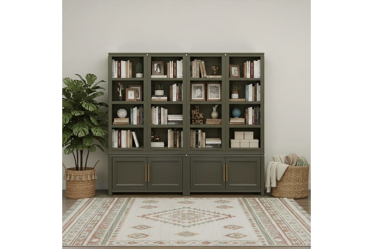 COVEWOOD7:Covewood Library Wall, Styled