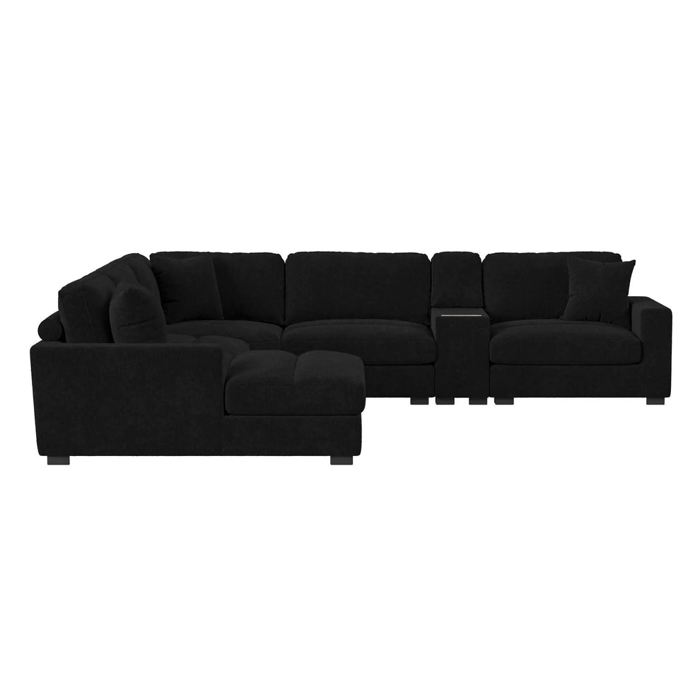 Cuddle Cloud 6 Piece Chaise Sectional | Sectionals | Living Room – Mor ...
