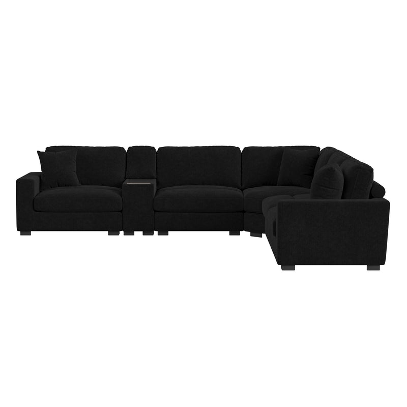CUDDLE001:Cuddle Cloud 6 Piece Sectional, Front