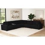 CUDDLE001:Cuddle Cloud 6 Piece Sectional, Styled