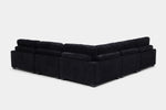 CUDDLE000:Cuddle Cloud 5 Piece Sectional in Black Angle Back