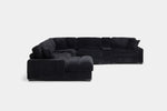 CUDDLE002:Cuddle Cloud 6 Piece Chaise Se, Side