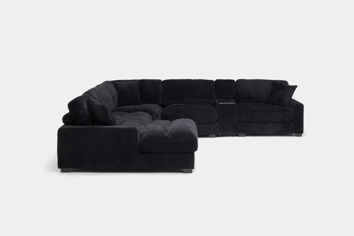 CUDDLE002:Cuddle Cloud 6 Piece Chaise Se, Side
