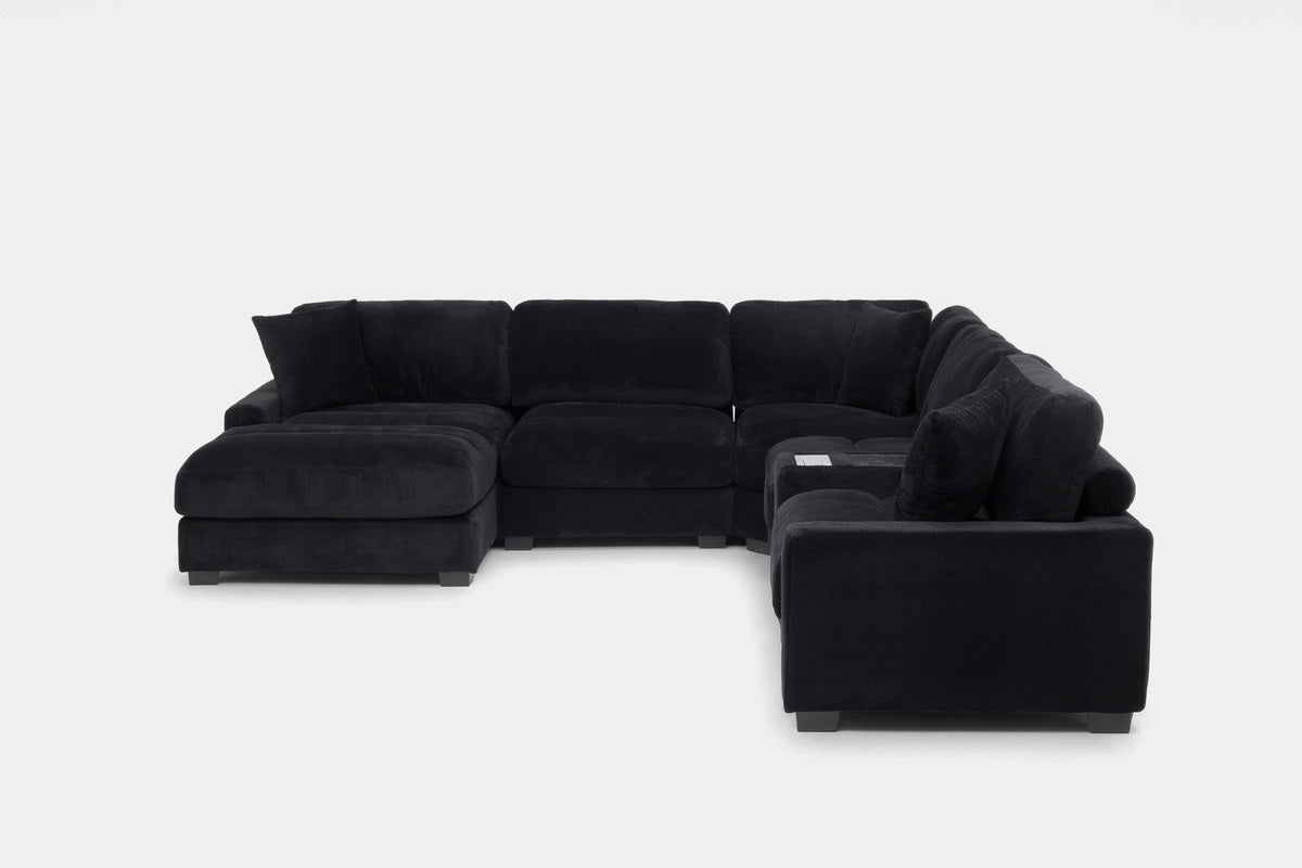 CUDDLE002:Cuddle Cloud 6 Piece Chaise Se, Side