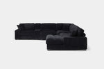 CUDDLE003:Cuddle Cloud 6 Piece Chaise Se, Side