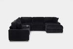 CUDDLE003:Cuddle Cloud 6 Piece Chaise Se, Side