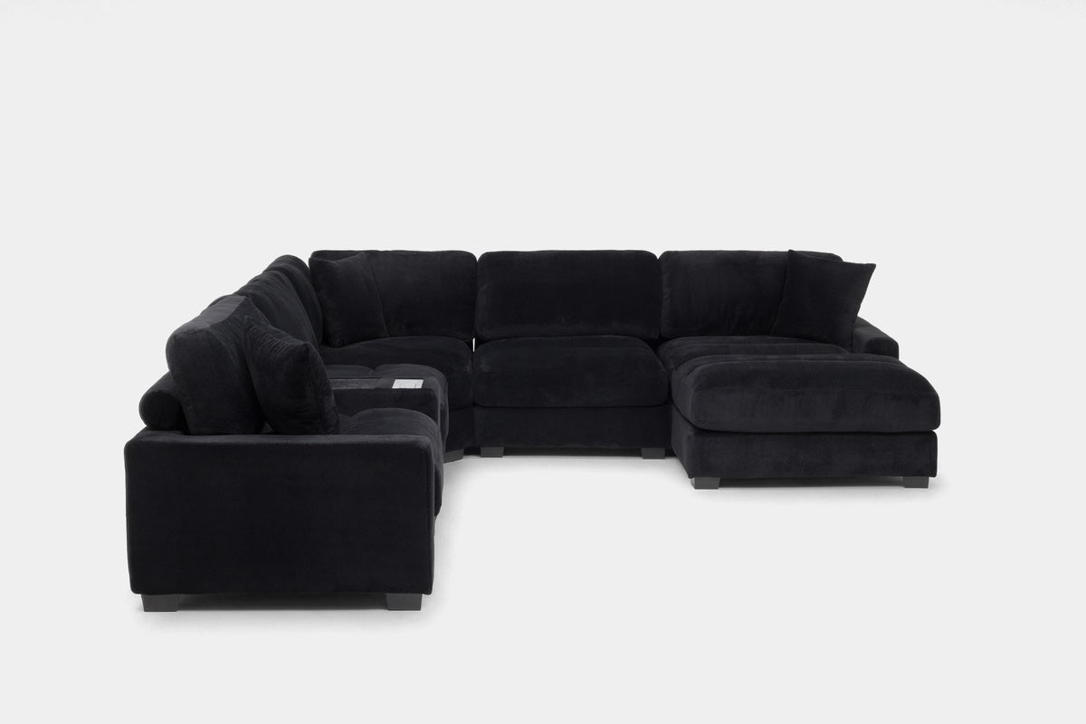 CUDDLE003:Cuddle Cloud 6 Piece Chaise Se, Side