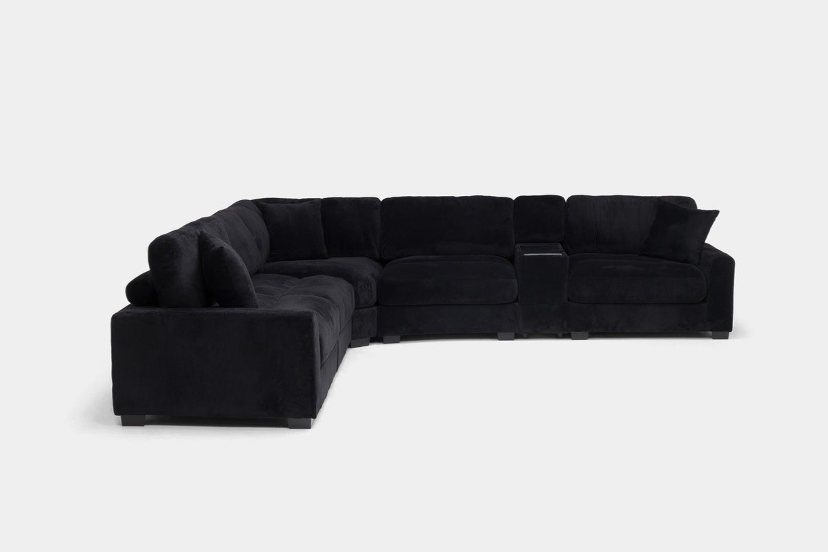 CUDDLE001:Cuddle Cloud 6 Piece Sectional, Side
