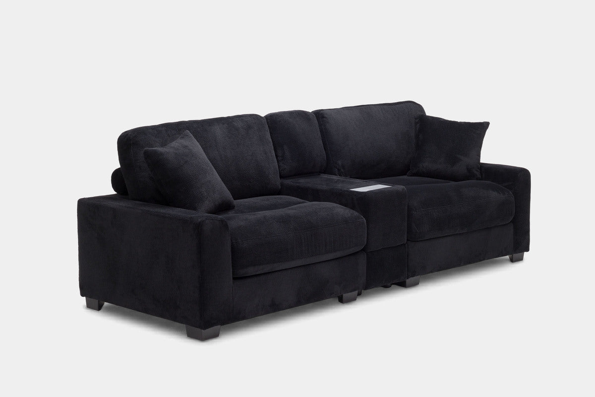 CUDDLE005:Cuddle Cloud Sofa And Console , Angle