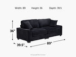 CUDDLE008:Cuddle Cloud Loveseat, 