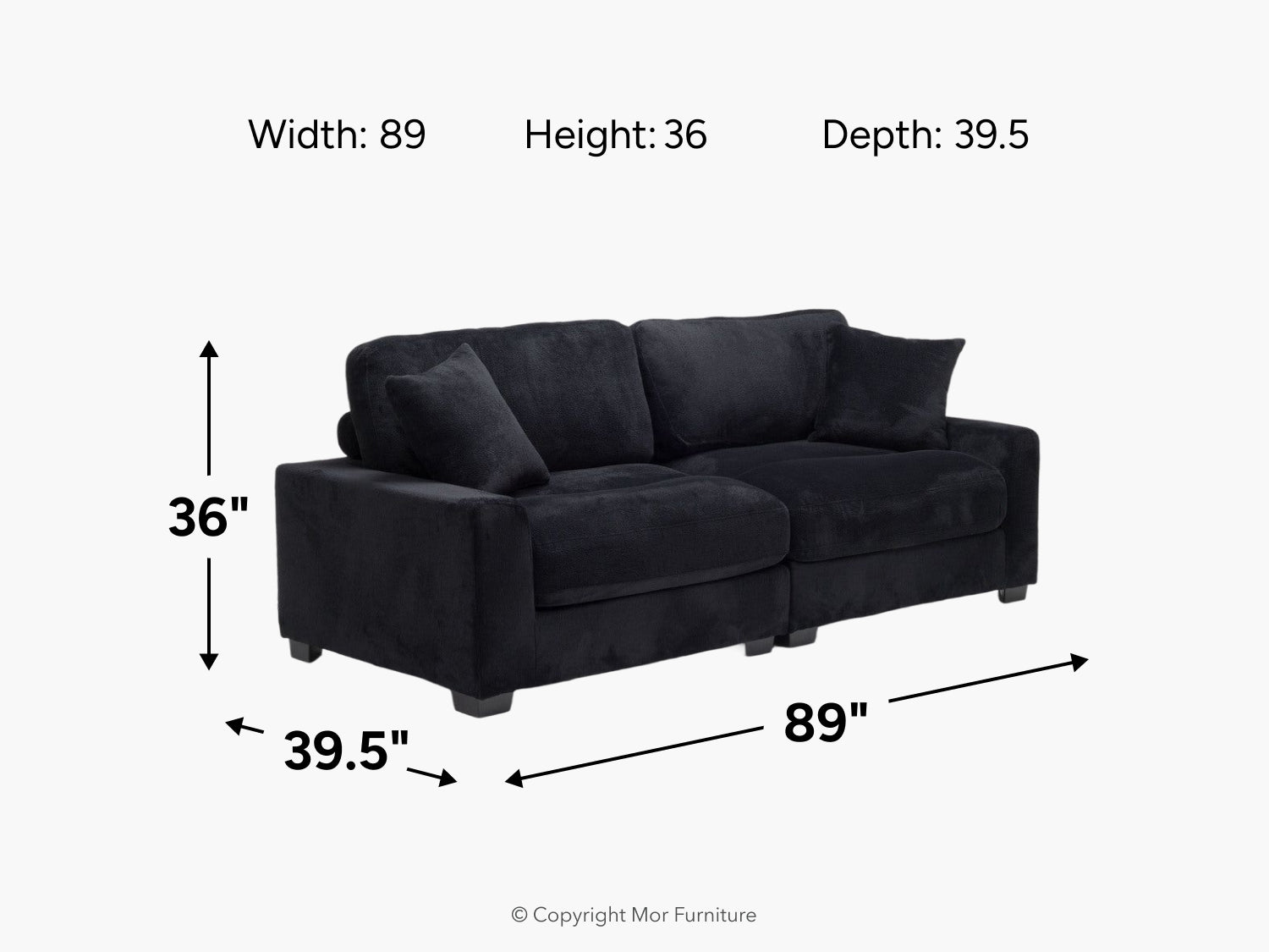 CUDDLE008:Cuddle Cloud Loveseat, 
