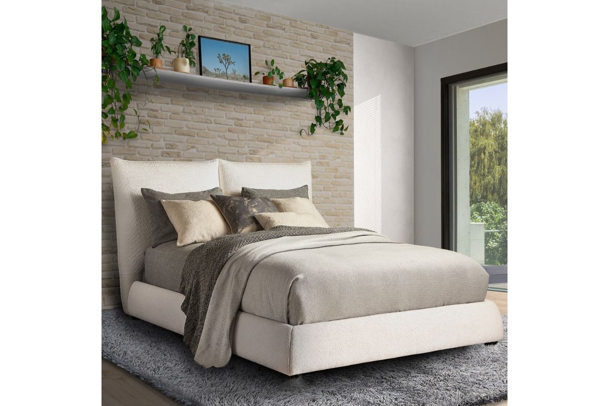 CUMULUS07:Cumulus Upholstered Bed, Styled