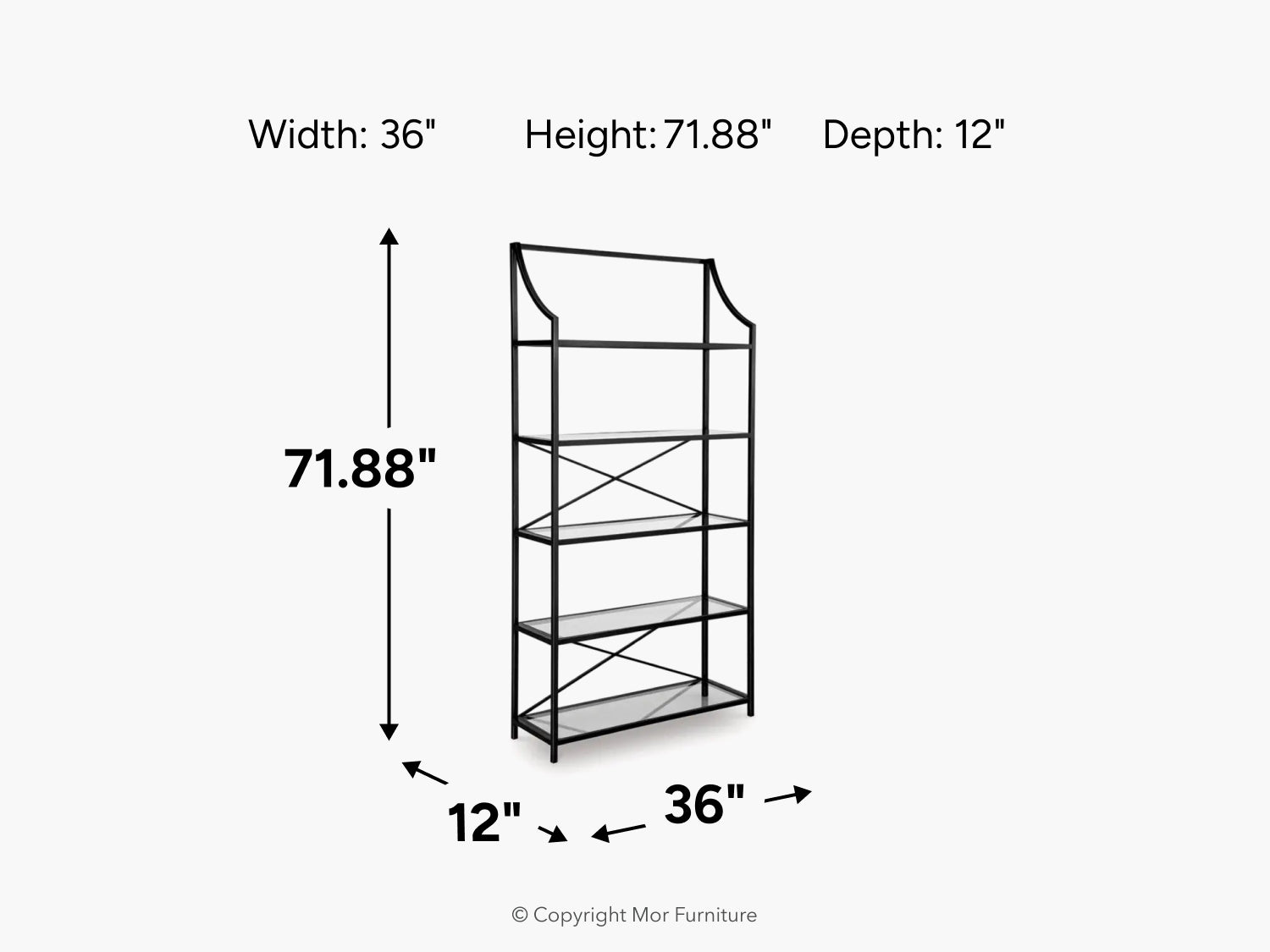 889937365:Dakerwell Bookcase, 