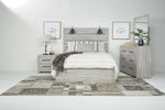 LATHAM001:Dallas Panel Bed With Lights &, Styled