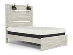 LATHAM007:Dallas Panel Bed With Lights &, Angle