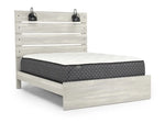 LATHAM004:Dallas Panel Bed With Lights, Angle