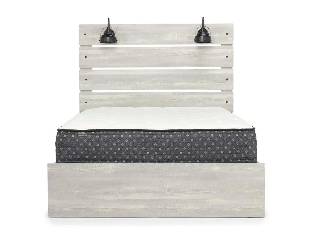 LATHAM001:Dallas Panel Bed With Lights &, Front