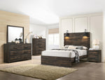 DALLAS201:Dallas Panel Bed With Lights, , 