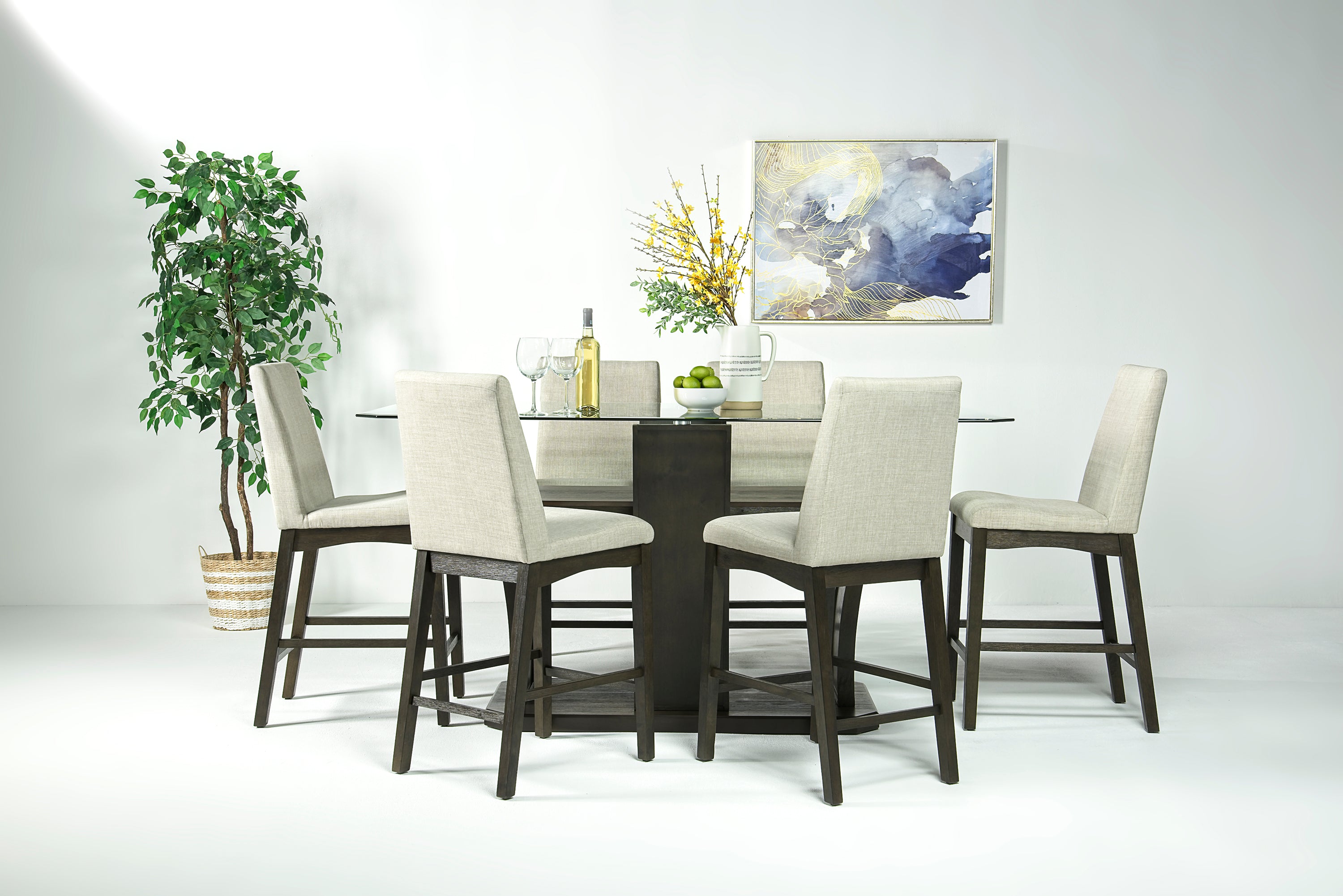 504552373:Dapper Counter Height Dining Table in Brown, Image 4