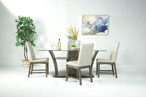 264964907:Dapper Dining Table & 4 Chairs in Gray, Image 1