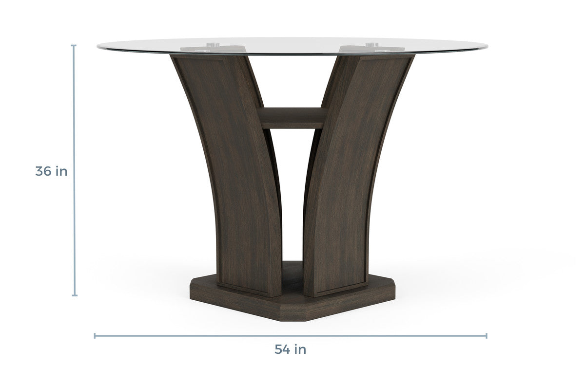 642642700:Dapper Round Counter Height Di, 