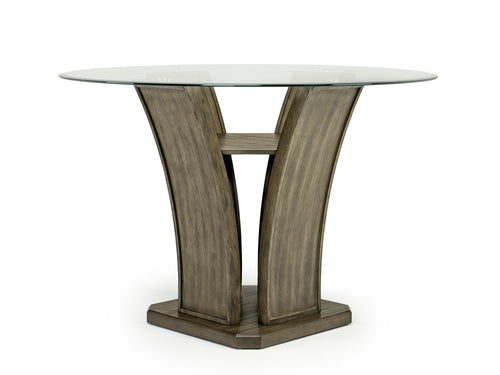 458814787:Dapper Round Counter Height Dining Table in Gray, Image 1