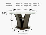351662011:Dapper Round Dining Table, 