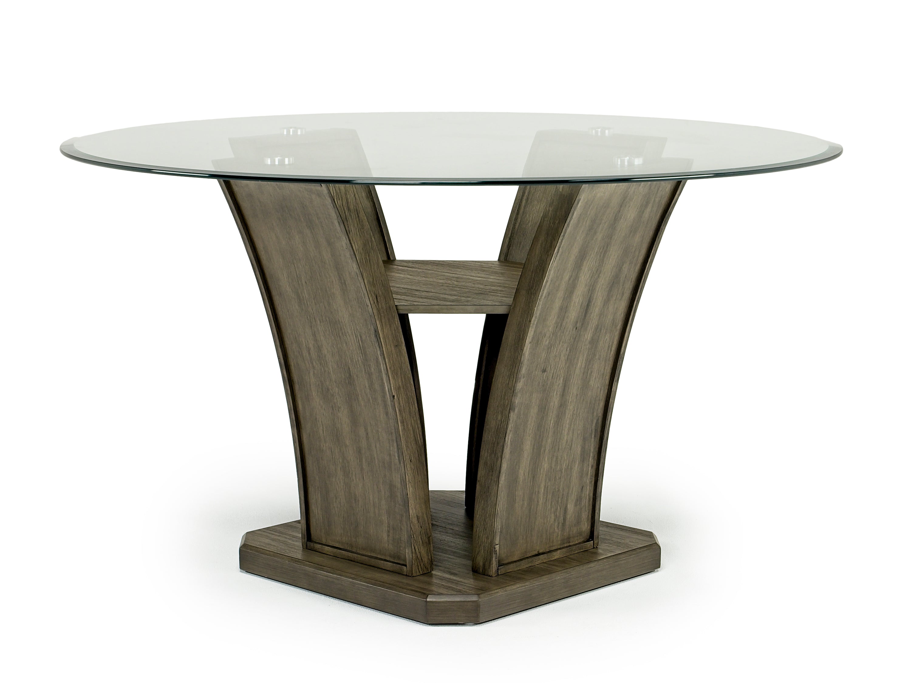 183065313:Dapper Round Dining Table & 4 Chairs in Gray, Image 2
