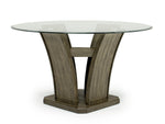 183065313:Dapper Round Dining Table & 4 Chairs in Gray, Image 2