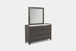 DEMPSEY15:Dempsey Panel Bed & Dresser & Mirror & Nightstand, Angled
