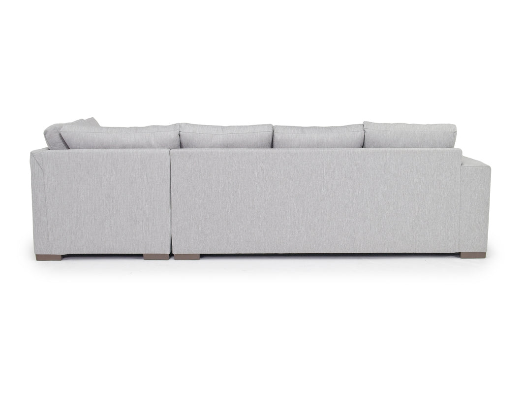 DENNON002:Dennon Sofa Chaise Sectional, Back
