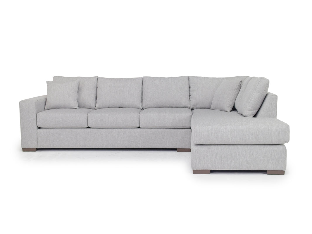 DENNON002:Dennon Sofa Chaise Sectional, Front