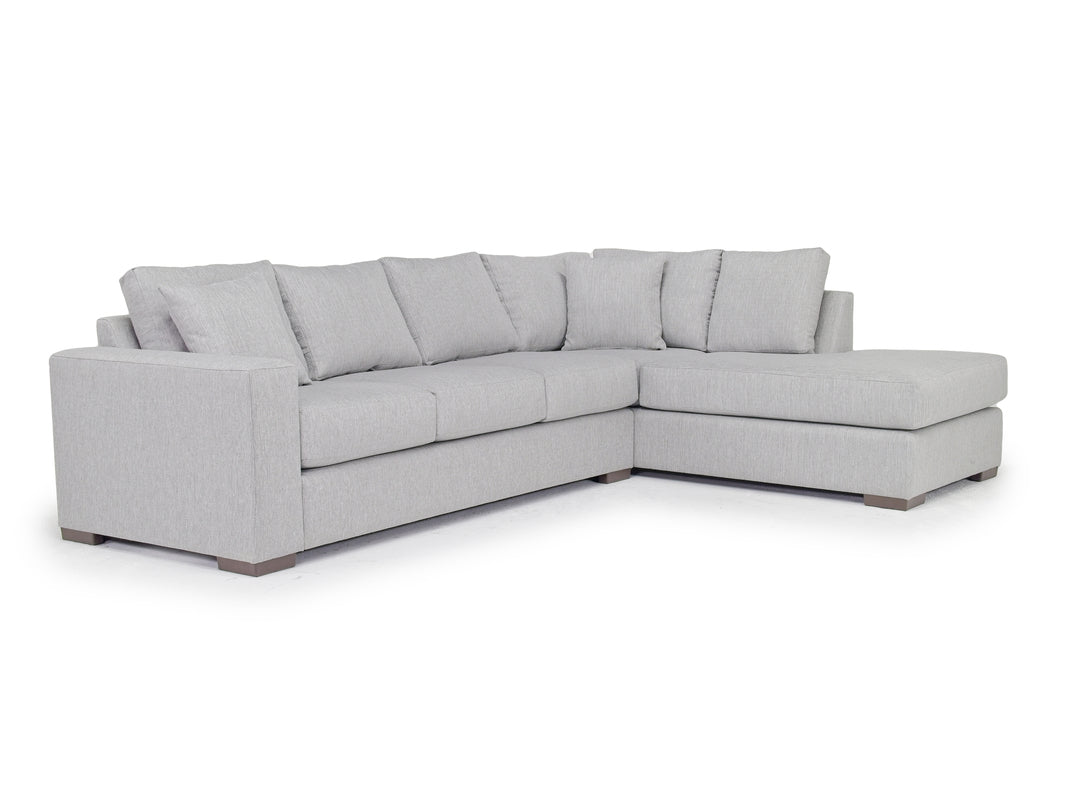DENNON002:Dennon Sofa Chaise Sectional, Angle