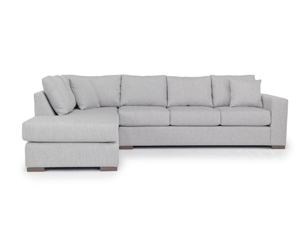 DENNON001:Dennon Sofa Chaise Sectional, Front