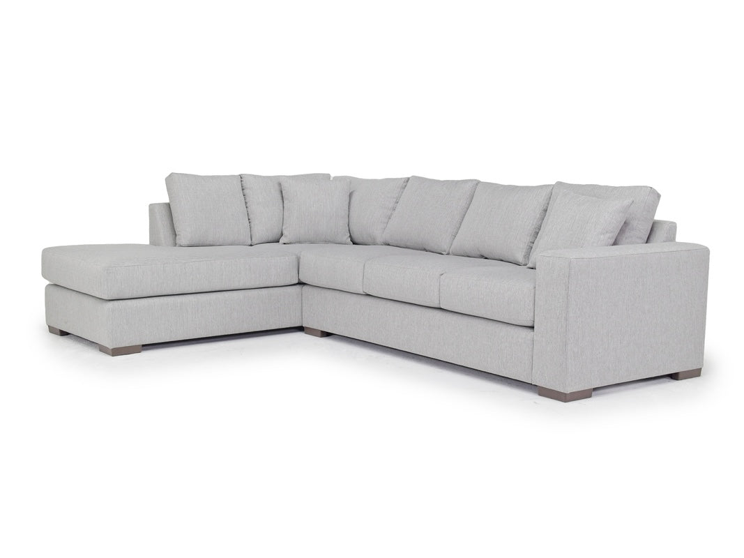 DENNON001:Dennon Sofa Chaise Sectional, Angle