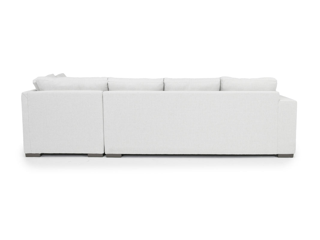 DENNON012:Dennon Sofa Chaise Sectional, Back