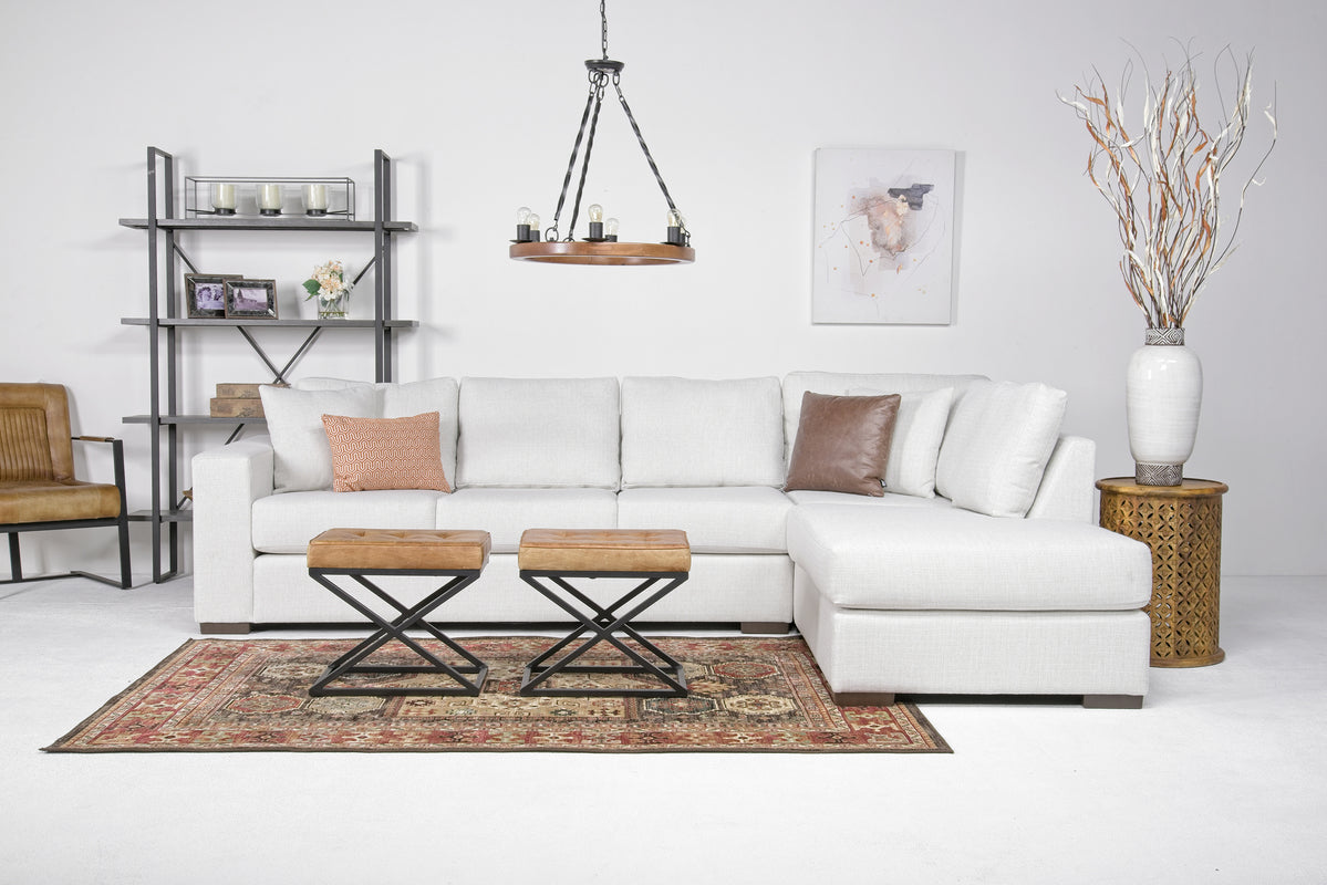 DENNON012:Dennon Sofa Chaise Sectional, 