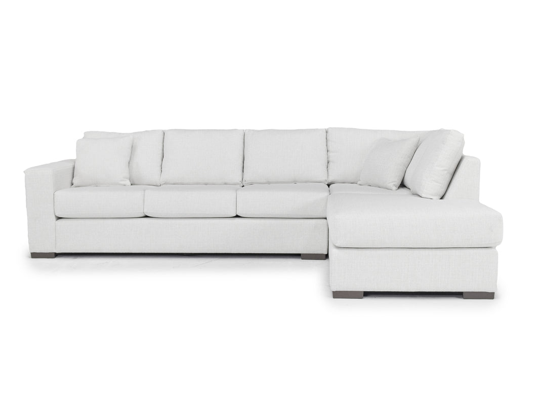 DENNON012:Dennon Sofa Chaise Sectional, Front
