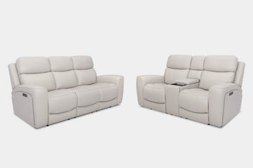 DENVER001:Denver 3 Power Sofa & Console Loveseat, 