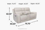 701887156:Denver 3 Power Console Loveseat,