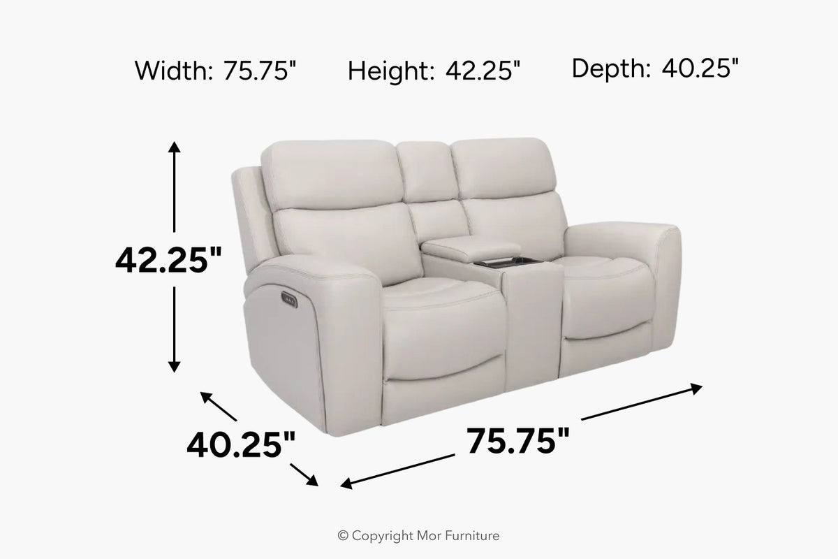 701887156:Denver 3 Power Console Loveseat,