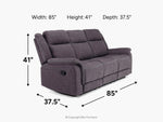 375041300:Diamond Reclining Sofa, 