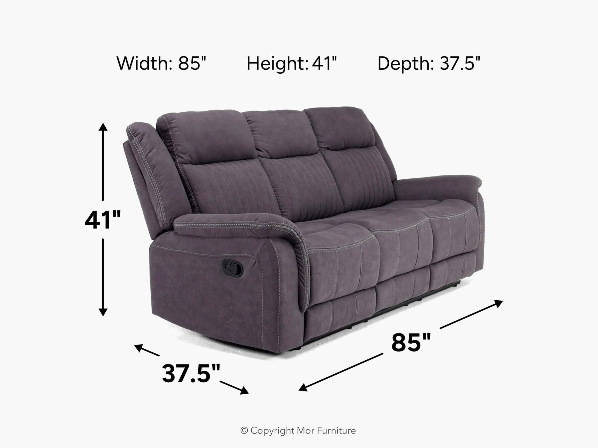 375041300:Diamond Reclining Sofa, 