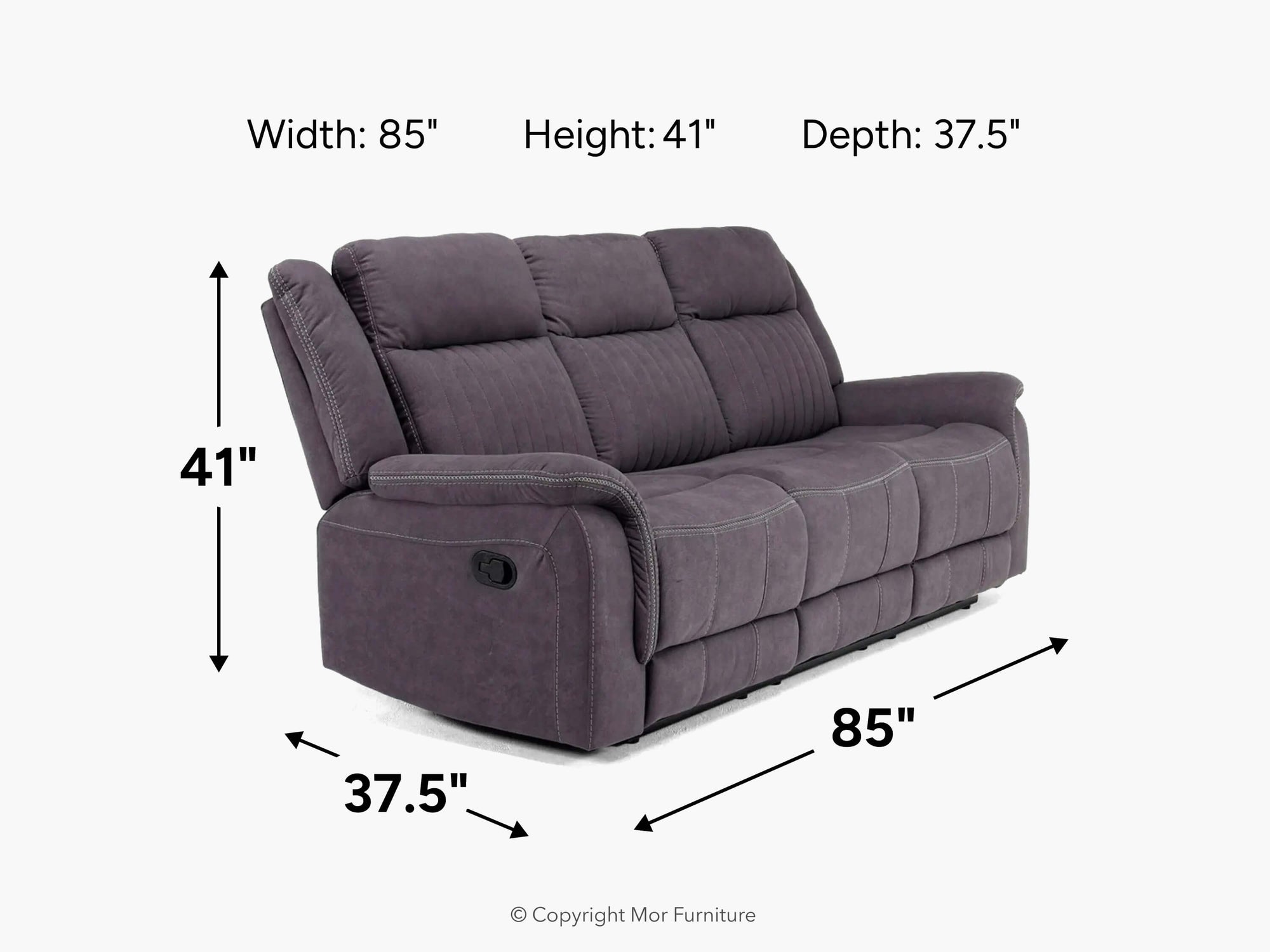 375041300:Diamond Reclining Sofa, 